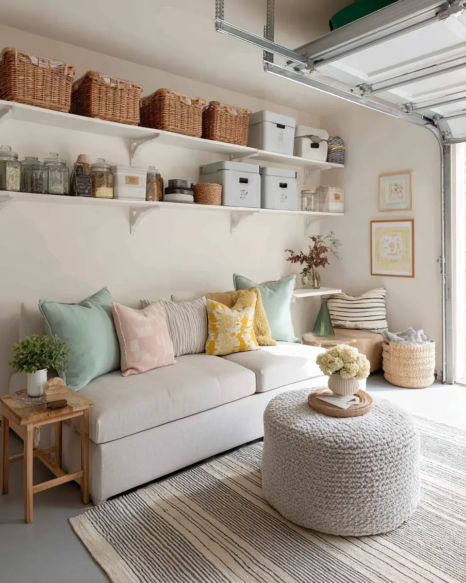 Neutral Palette Garage Decor Ideas