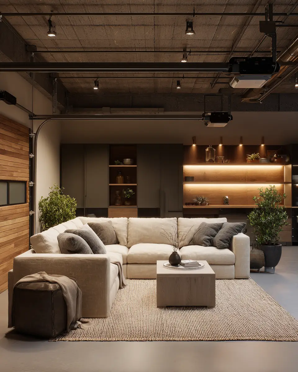 Neutral Palette Garage Decor Ideas