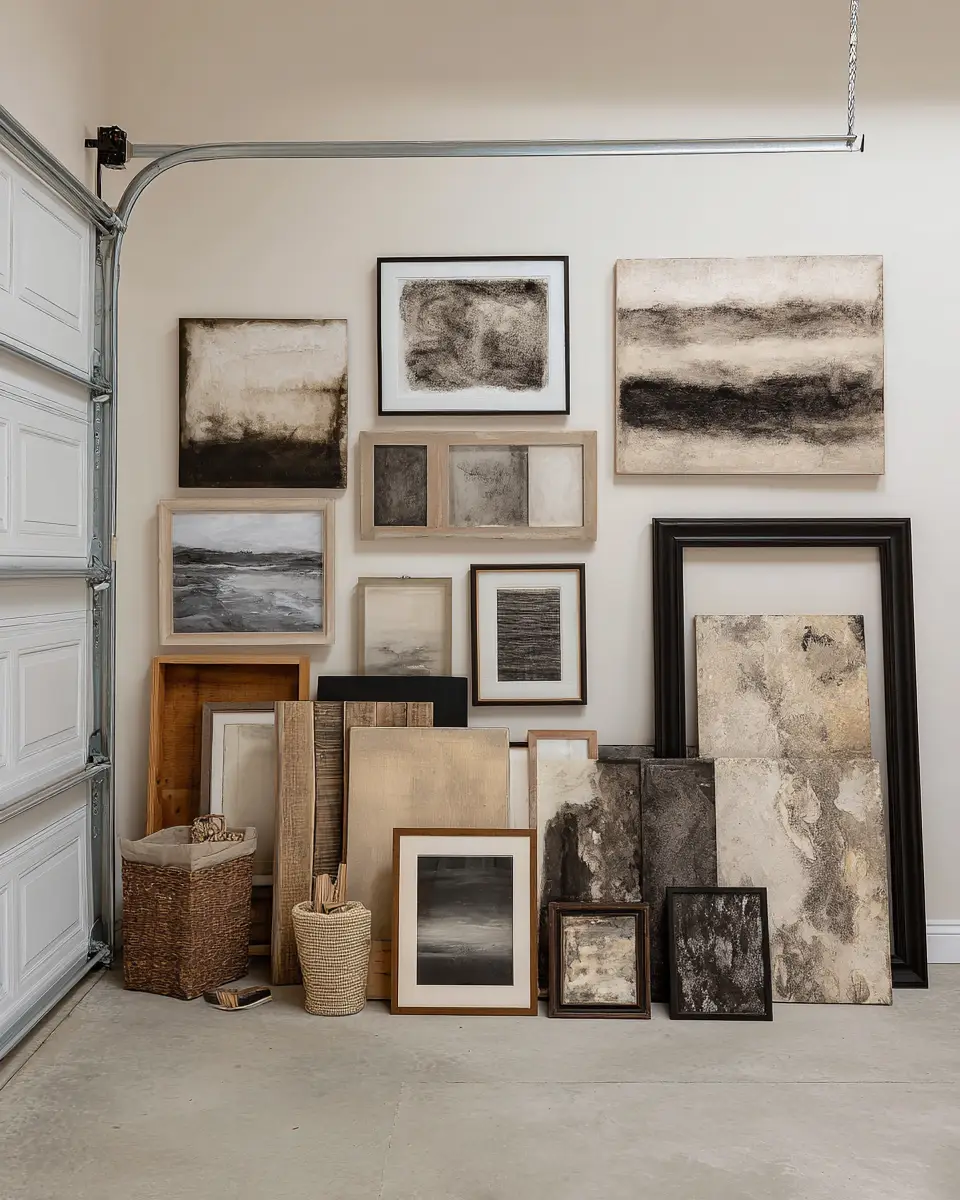 Neutral Palette Garage Decor Ideas