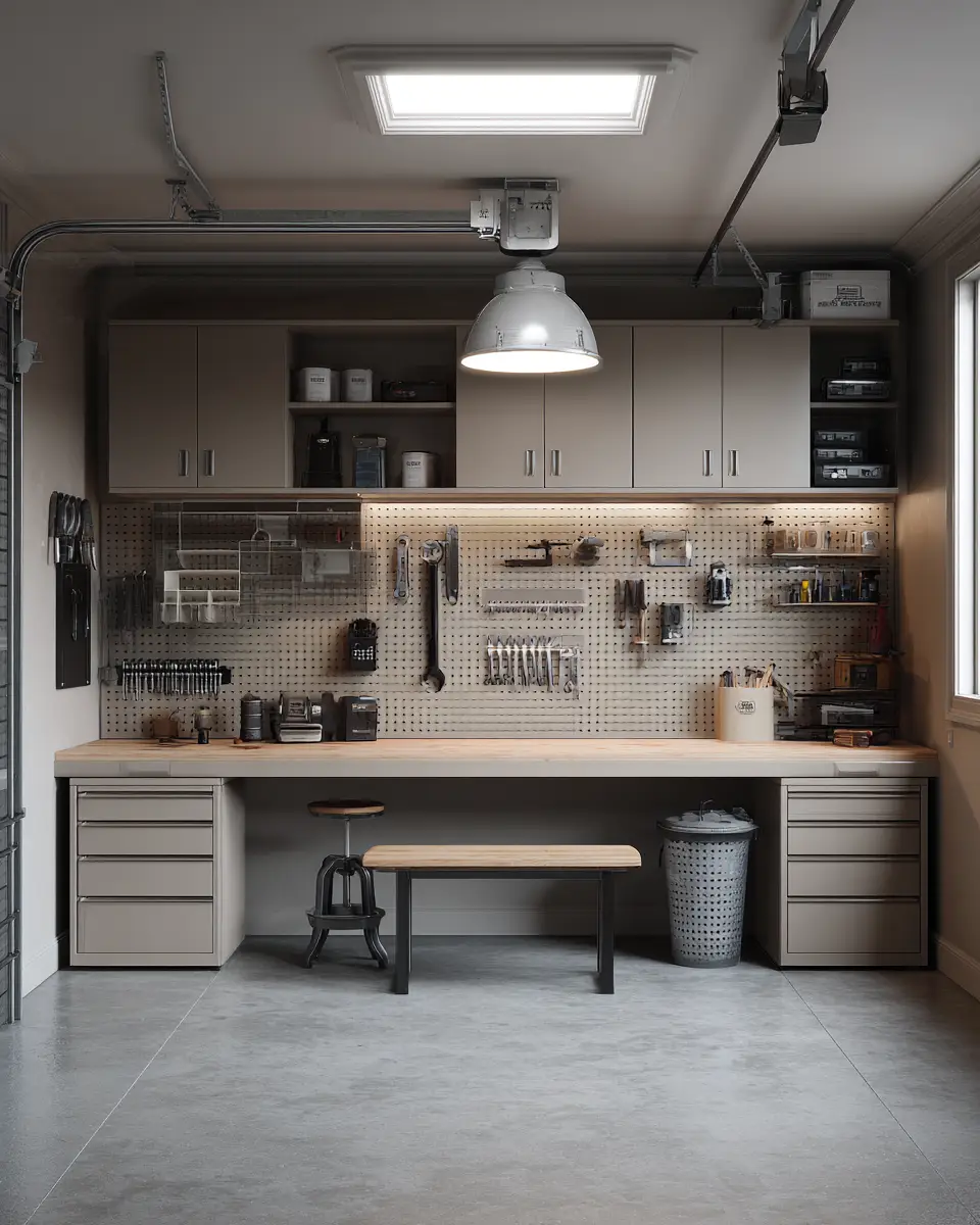 Neutral Palette Garage Decor Ideas