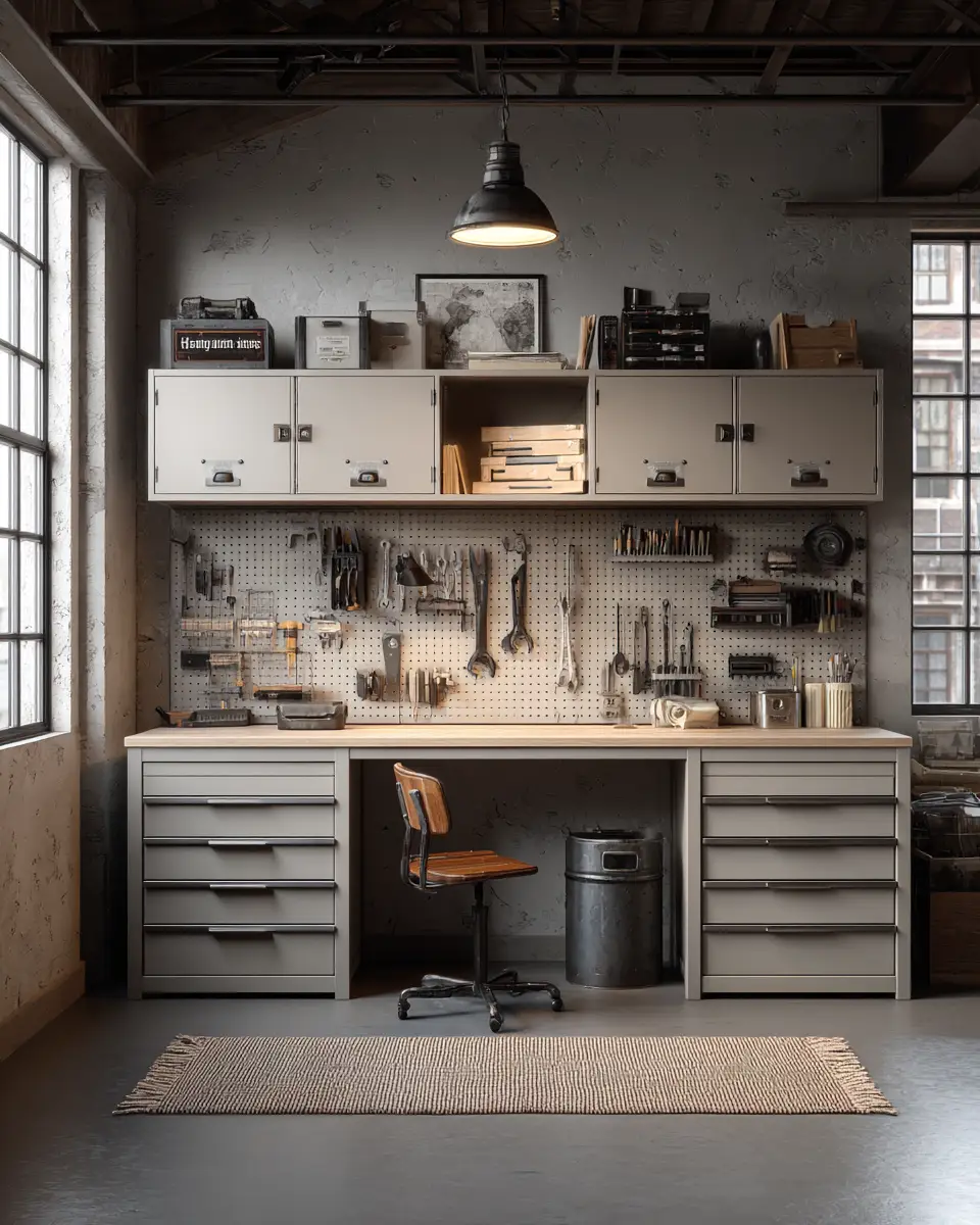 Neutral Palette Garage Decor Ideas