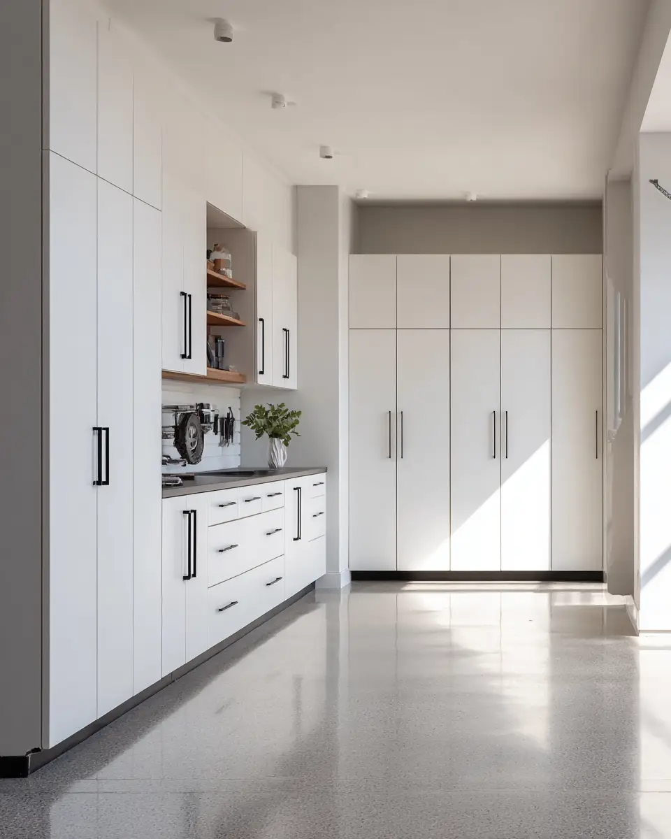 Neutral Palette Garage Decor Ideas