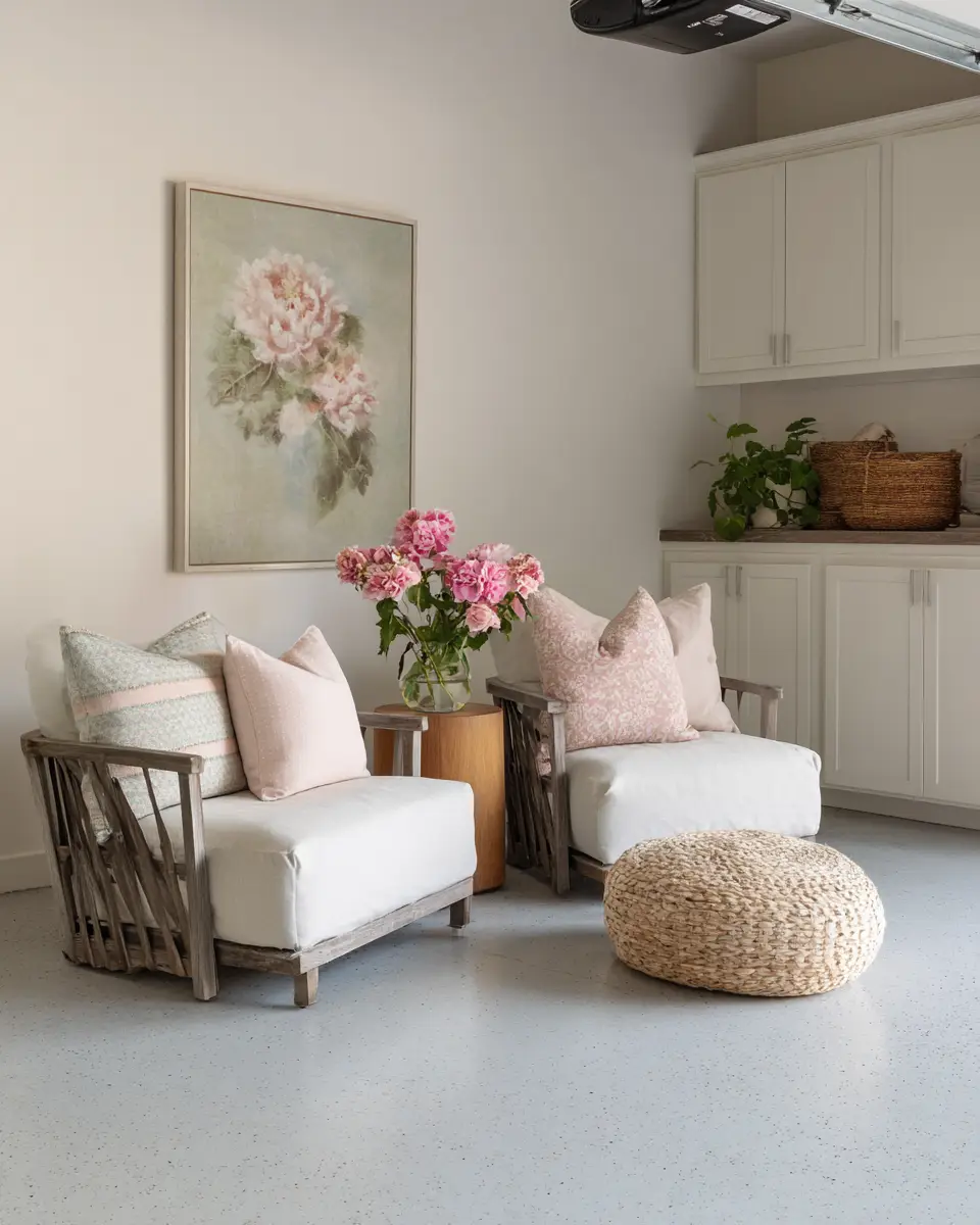 Neutral Palette Garage Decor Ideas