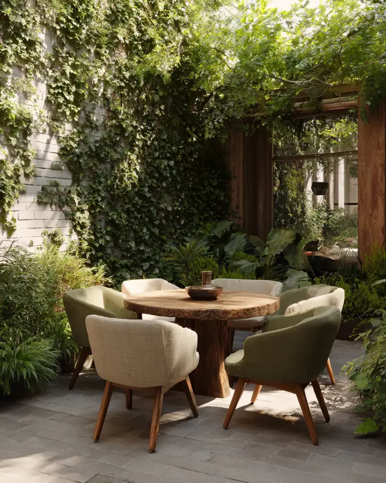 Neutral Retro Garden Decor Ideas - Featured