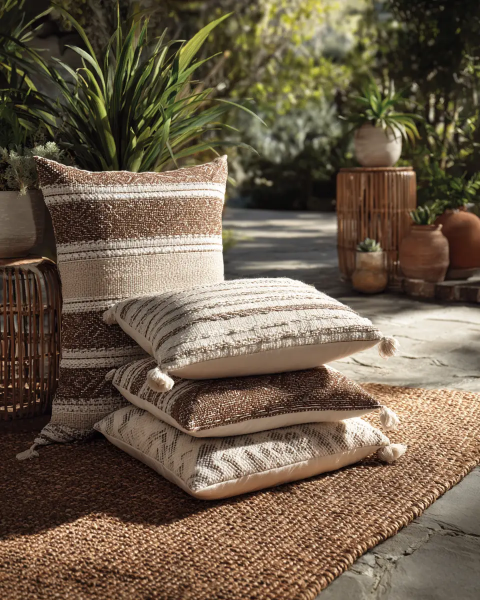 Neutral Retro Garden Decor Ideas