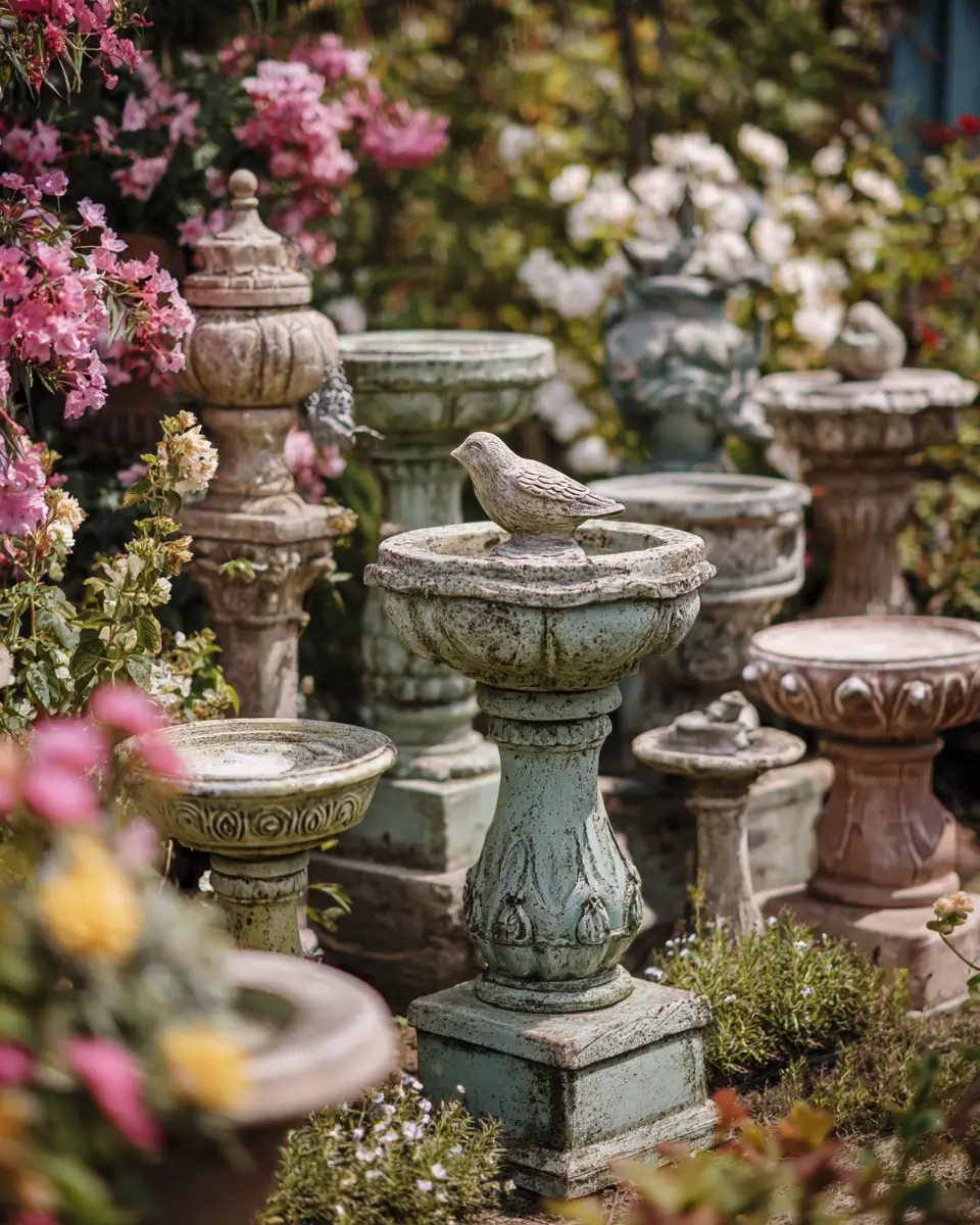 Neutral Retro Garden Decor Ideas