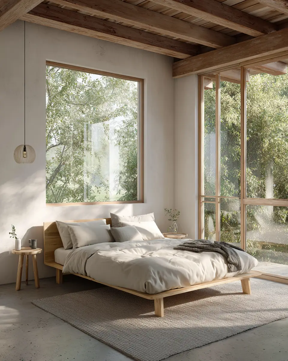 Neutral Scandinavian Bedroom Decor Ideas - Featured