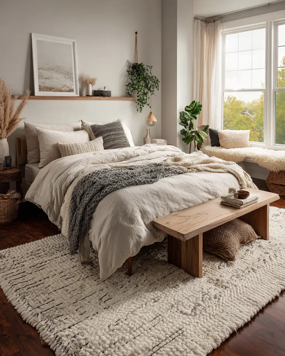 Neutral Scandinavian Bedroom Decor Ideas