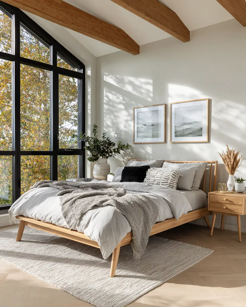 Neutral Scandinavian Bedroom Decor Ideas