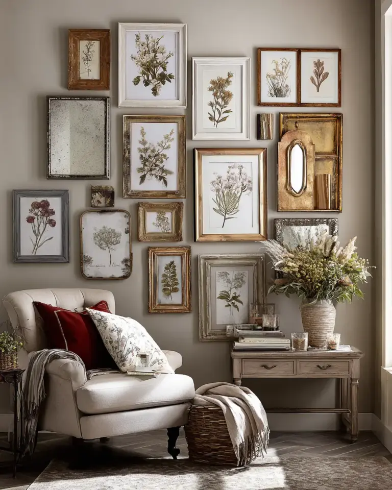 Neutral Shabby Chic Living Room Decor Ideas - Featured