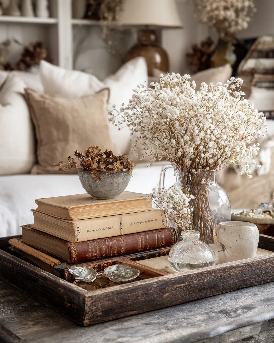Neutral Shabby Chic Living Room Decor Ideas