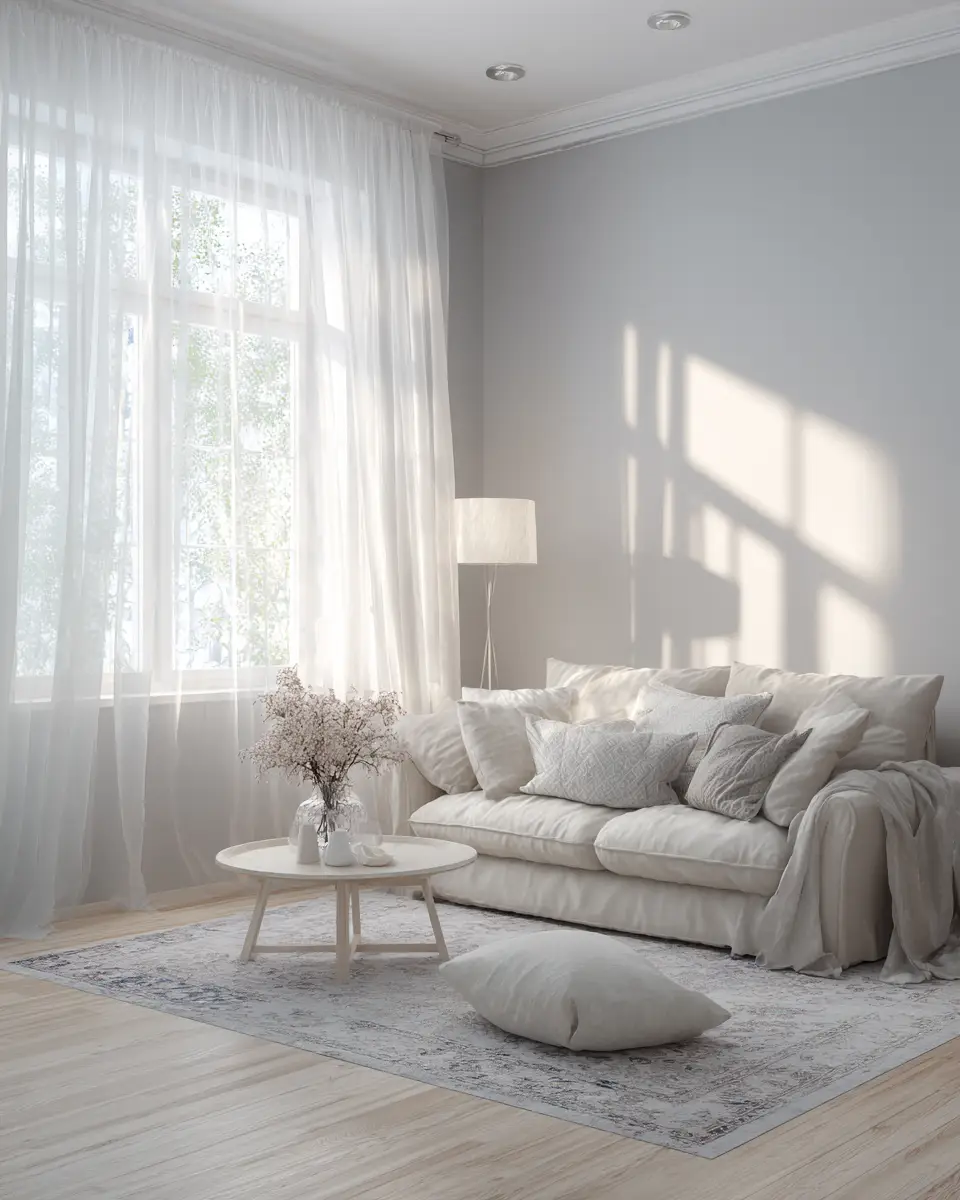 Neutral Shabby Chic Living Room Decor Ideas