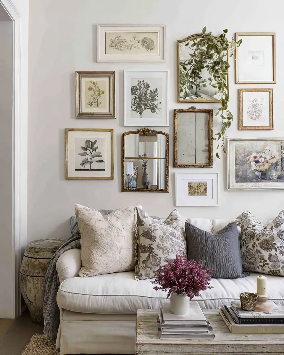 Neutral Shabby Chic Living Room Decor Ideas