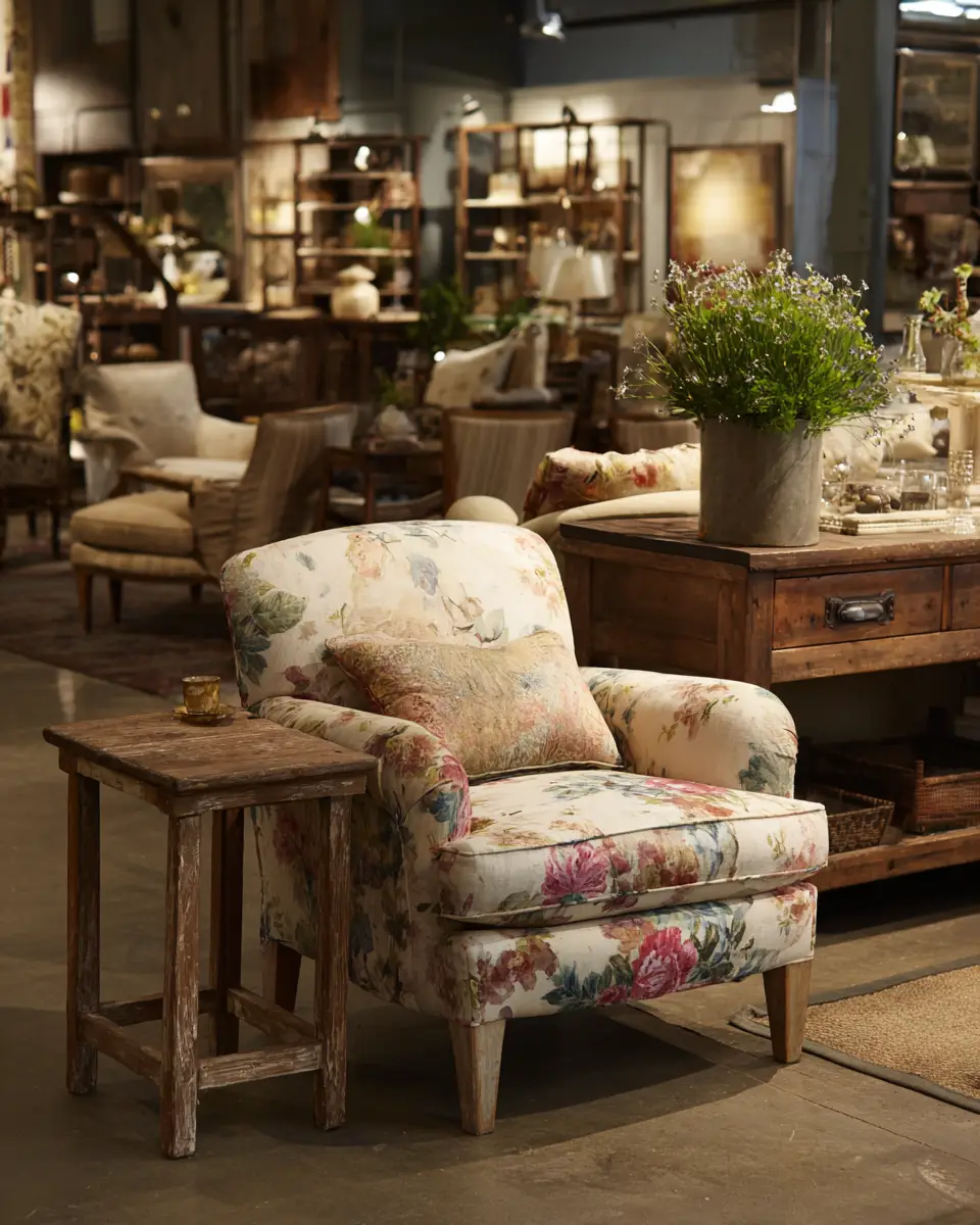 Neutral Shabby Chic Living Room Decor Ideas