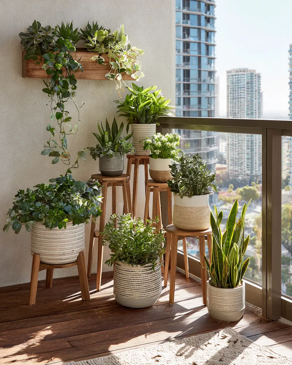 Neutral Southwestern Balcony Decor Ideas