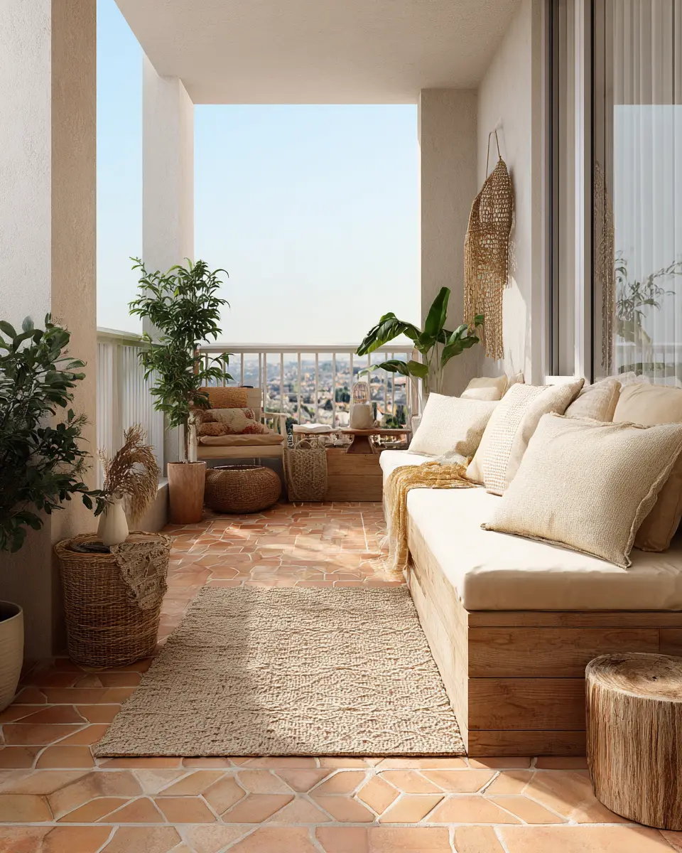 Neutral Southwestern Balcony Decor Ideas