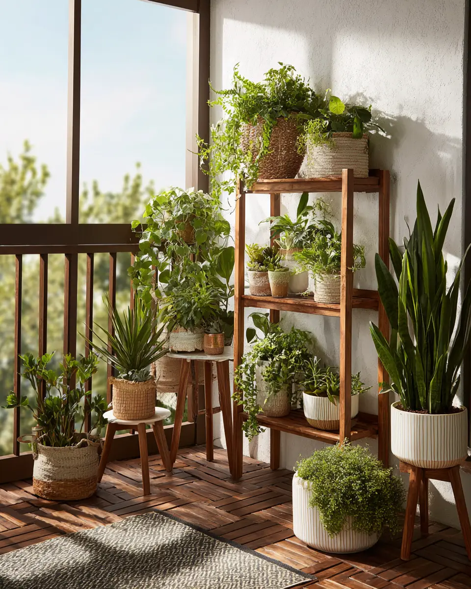 Neutral Southwestern Balcony Decor Ideas