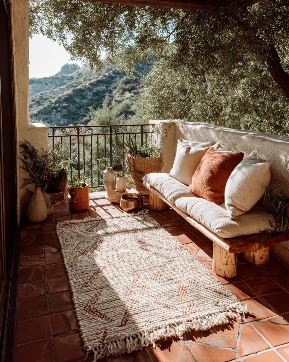 Neutral Southwestern Balcony Decor Ideas