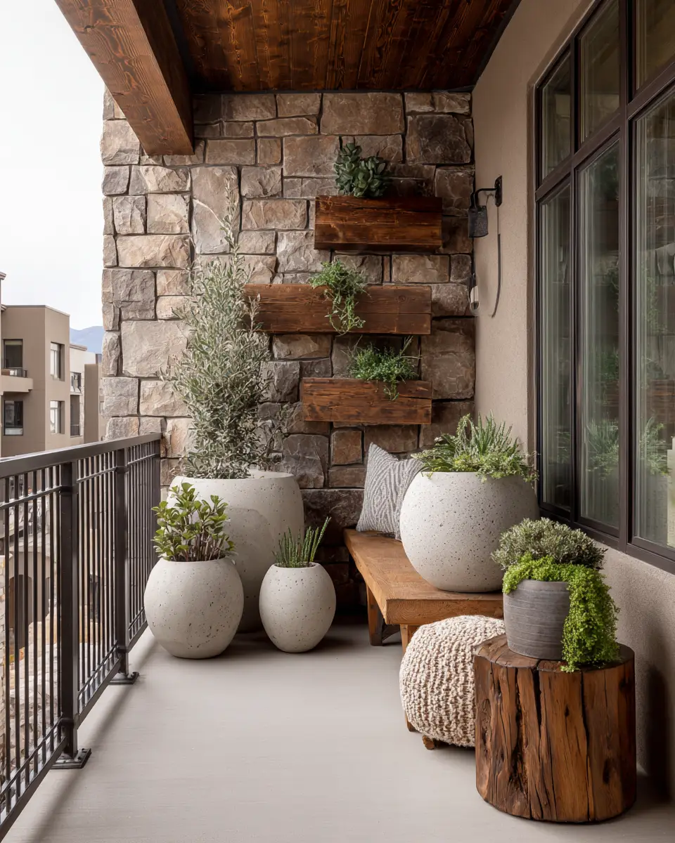 Neutral Southwestern Balcony Decor Ideas