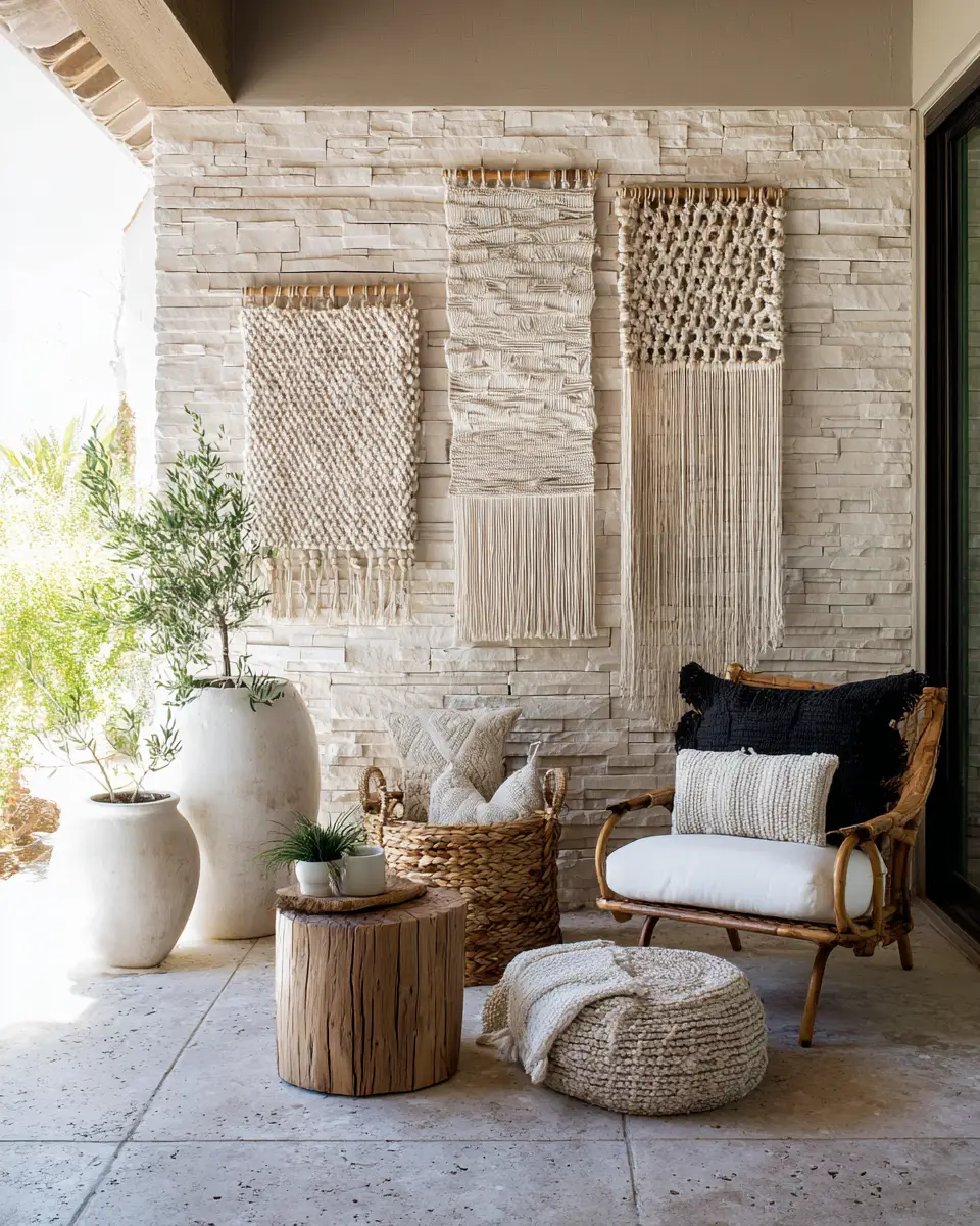Neutral Southwestern Balcony Decor Ideas