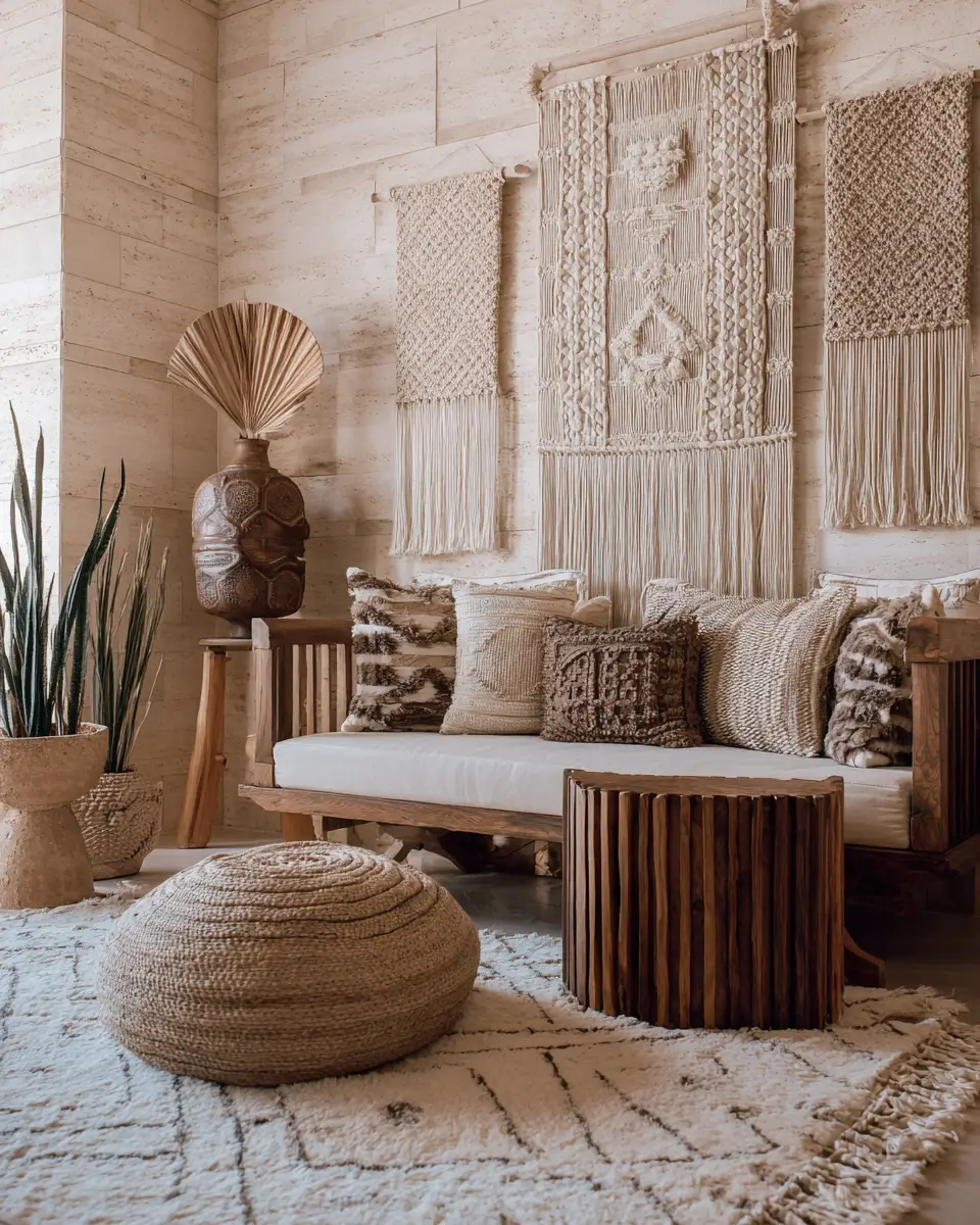 Neutral Southwestern Balcony Decor Ideas