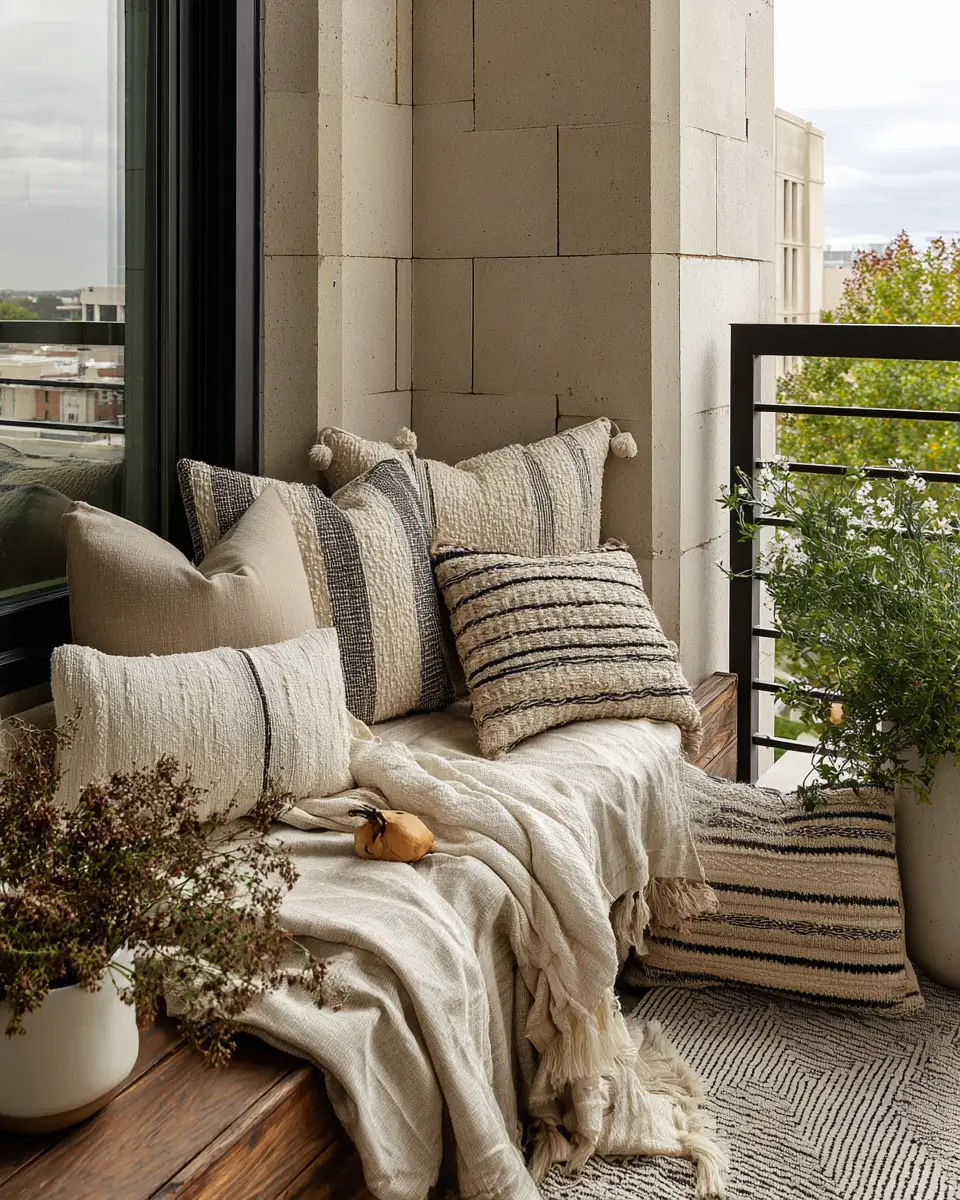 Neutral Southwestern Balcony Decor Ideas