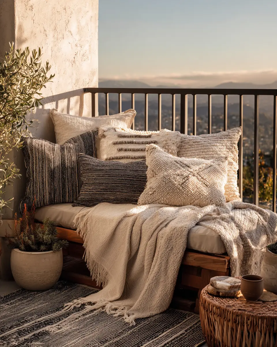 Neutral Southwestern Balcony Decor Ideas