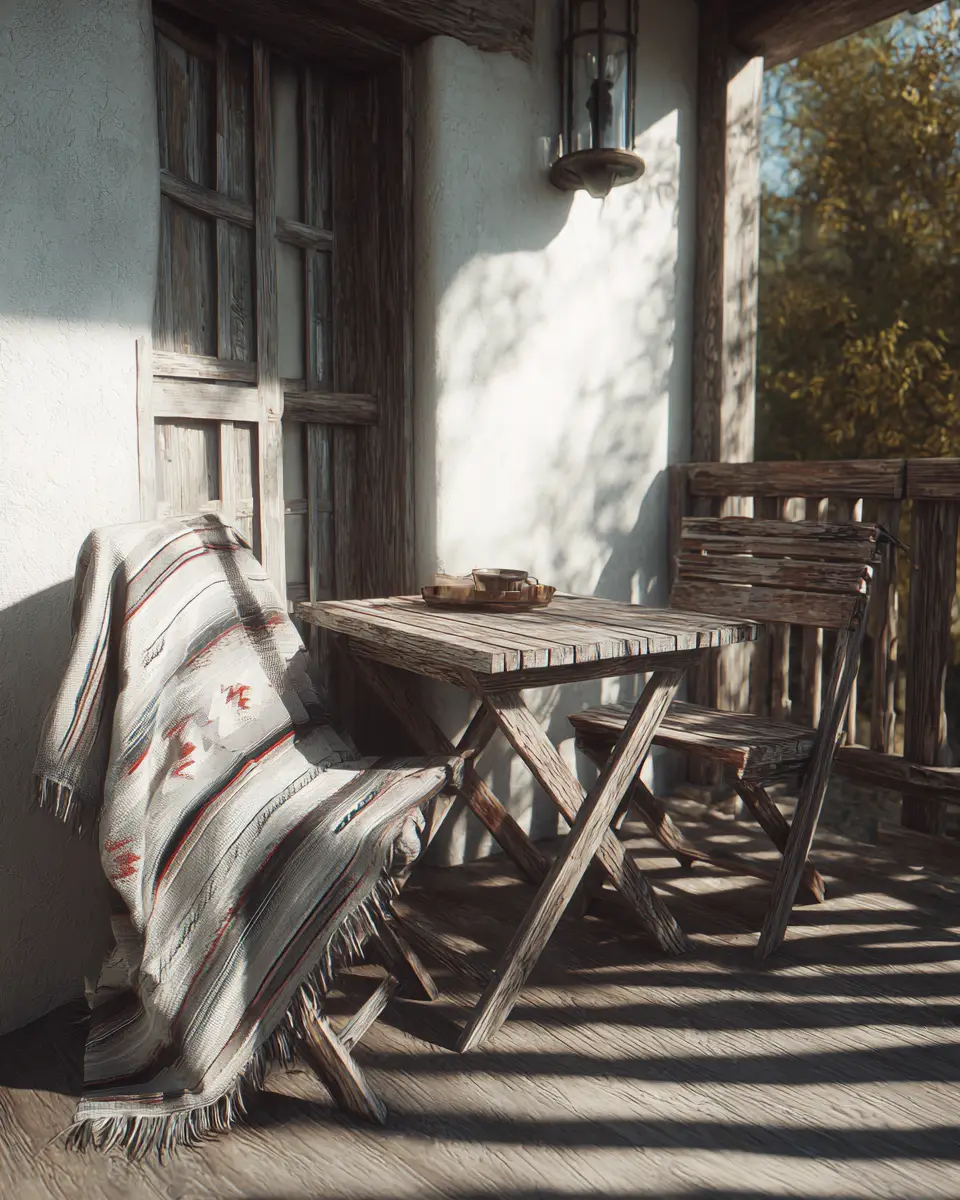 Neutral Southwestern Balcony Decor Ideas