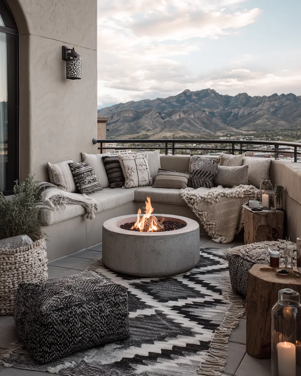 Neutral Southwestern Balcony Decor Ideas