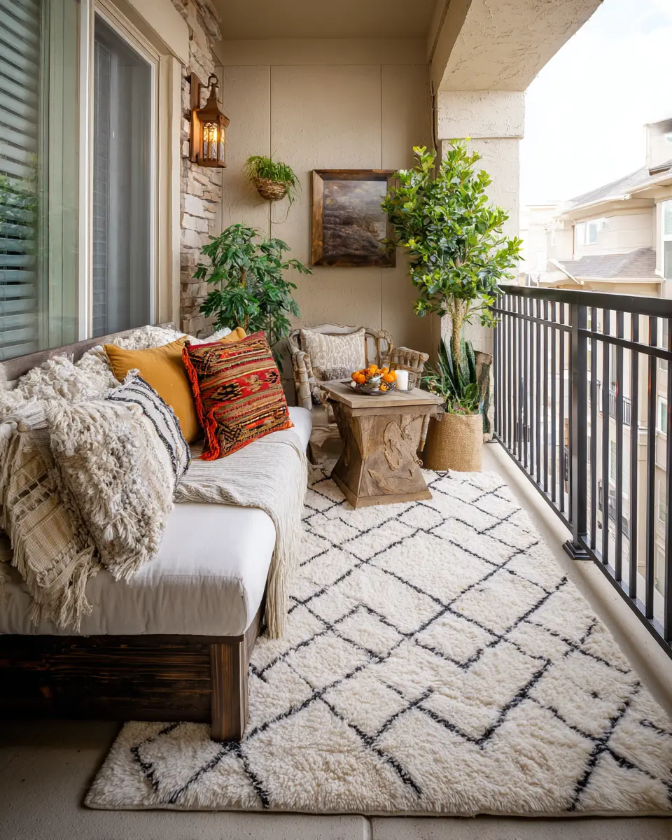 Neutral Southwestern Balcony Decor Ideas