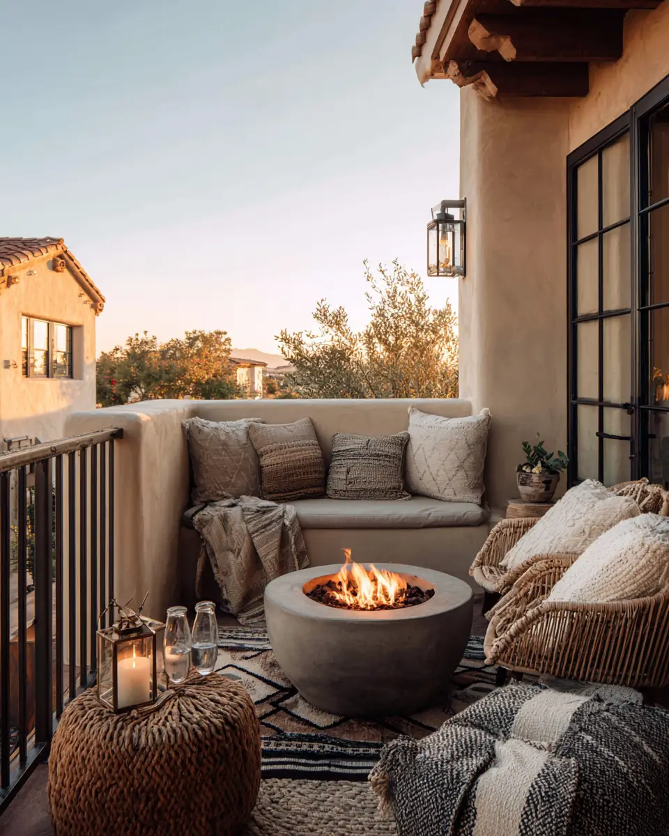 Neutral Southwestern Balcony Decor Ideas