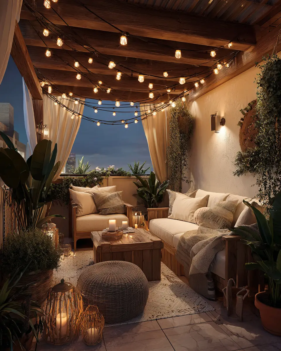 Neutral Southwestern Balcony Decor Ideas