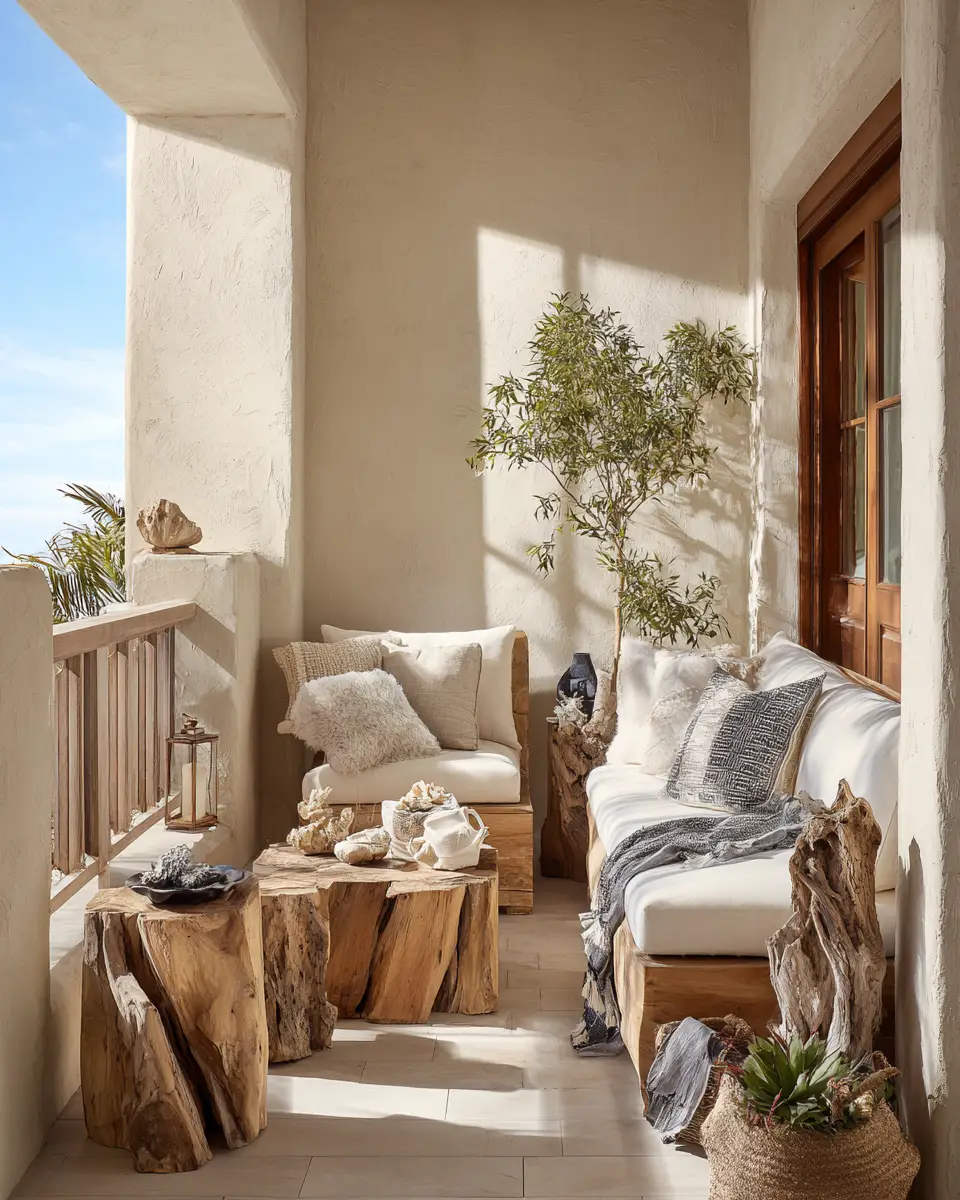 Neutral Southwestern Balcony Decor Ideas