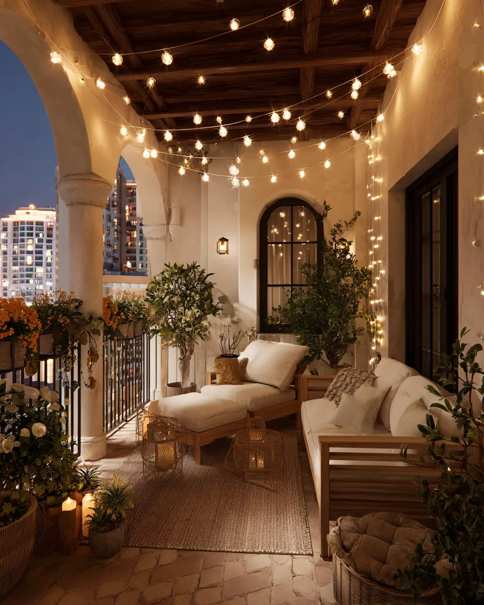 Neutral Southwestern Balcony Decor Ideas