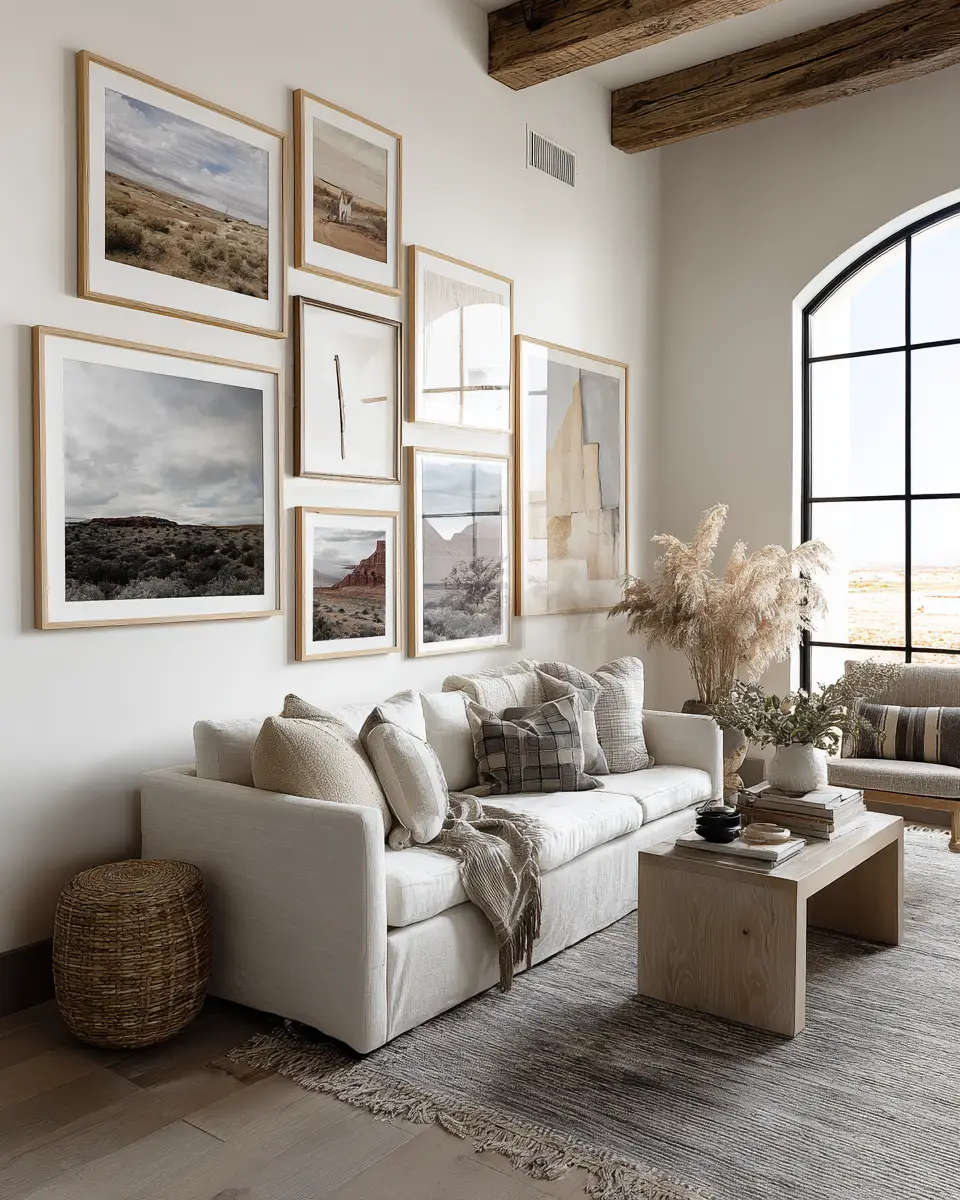 Neutral Southwestern Living Room Decor Ideas