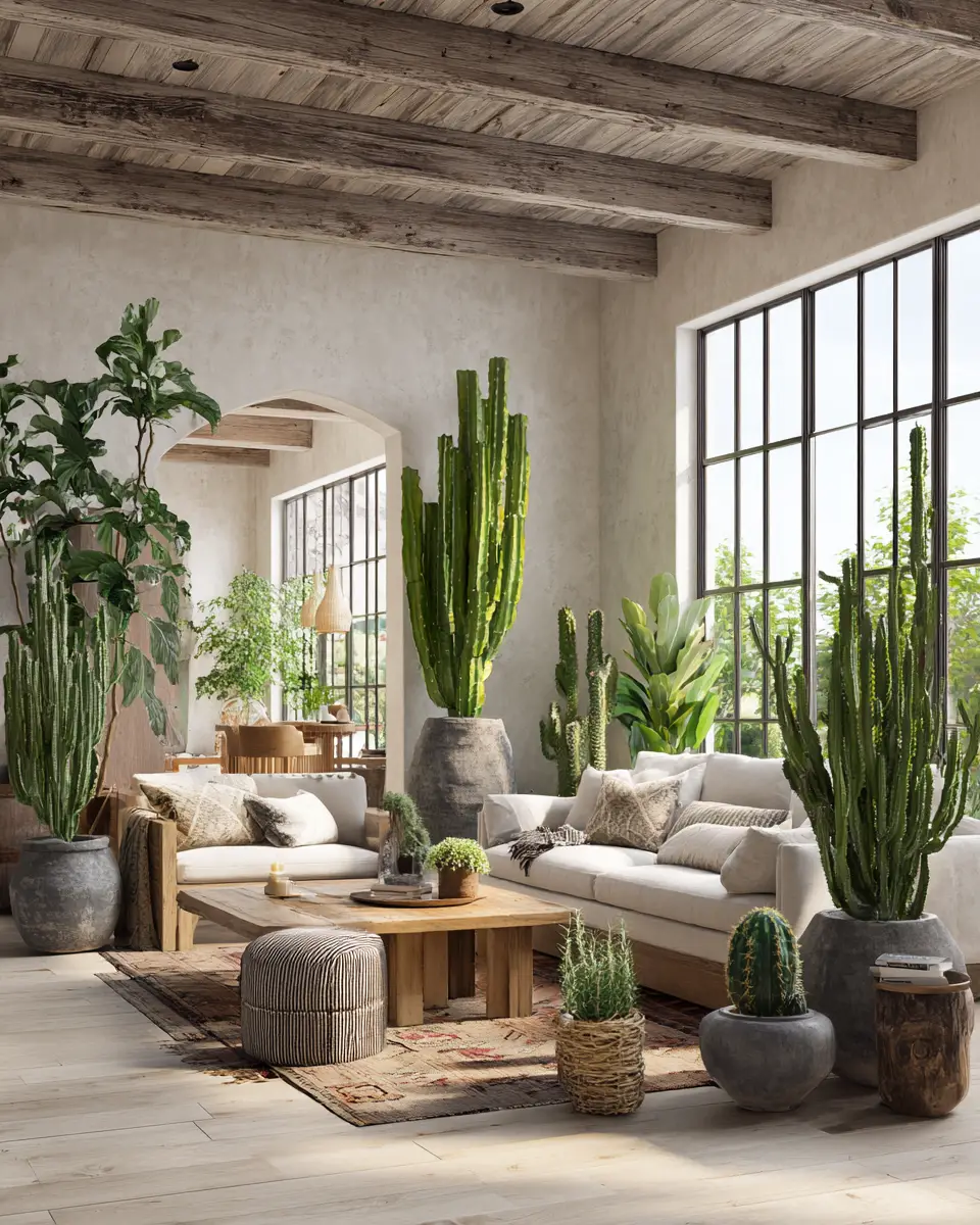 Neutral Southwestern Living Room Decor Ideas