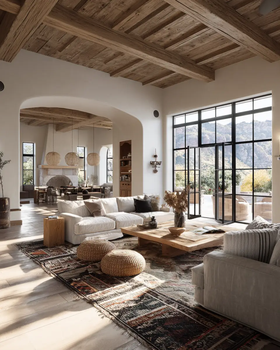 Neutral Southwestern Living Room Decor Ideas