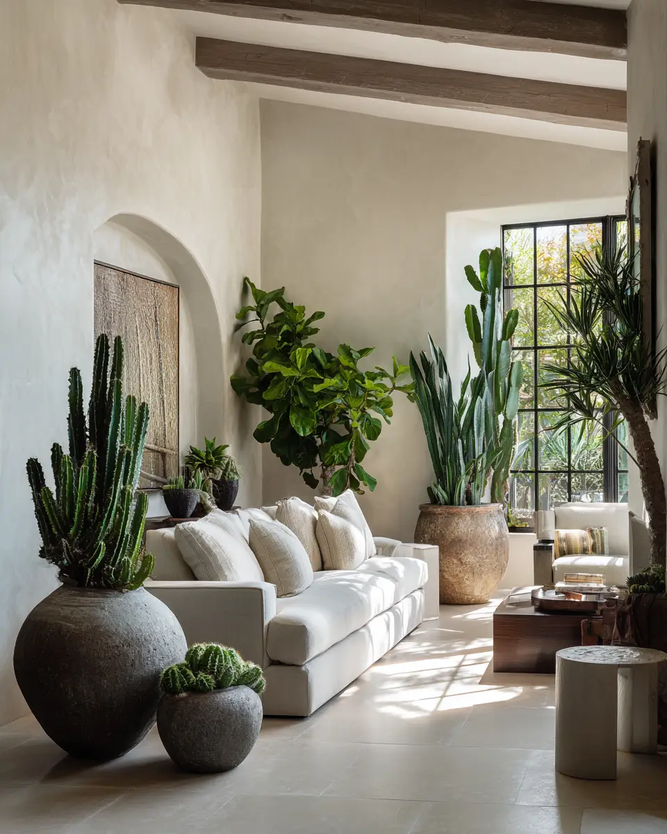 Neutral Southwestern Living Room Decor Ideas