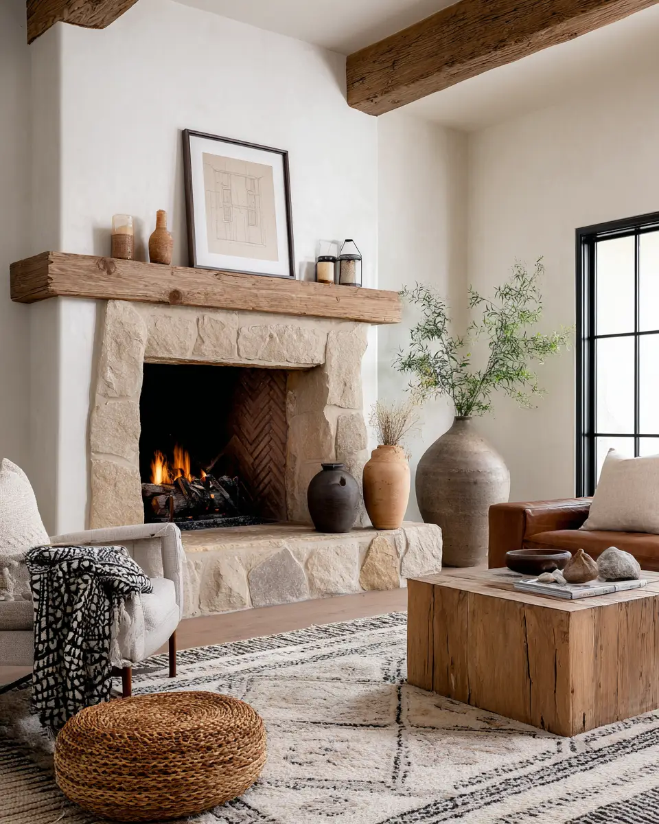 Neutral Southwestern Living Room Decor Ideas