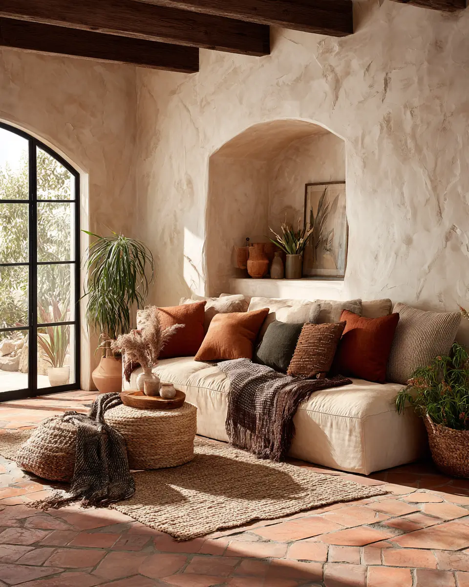 Neutral Southwestern Living Room Decor Ideas