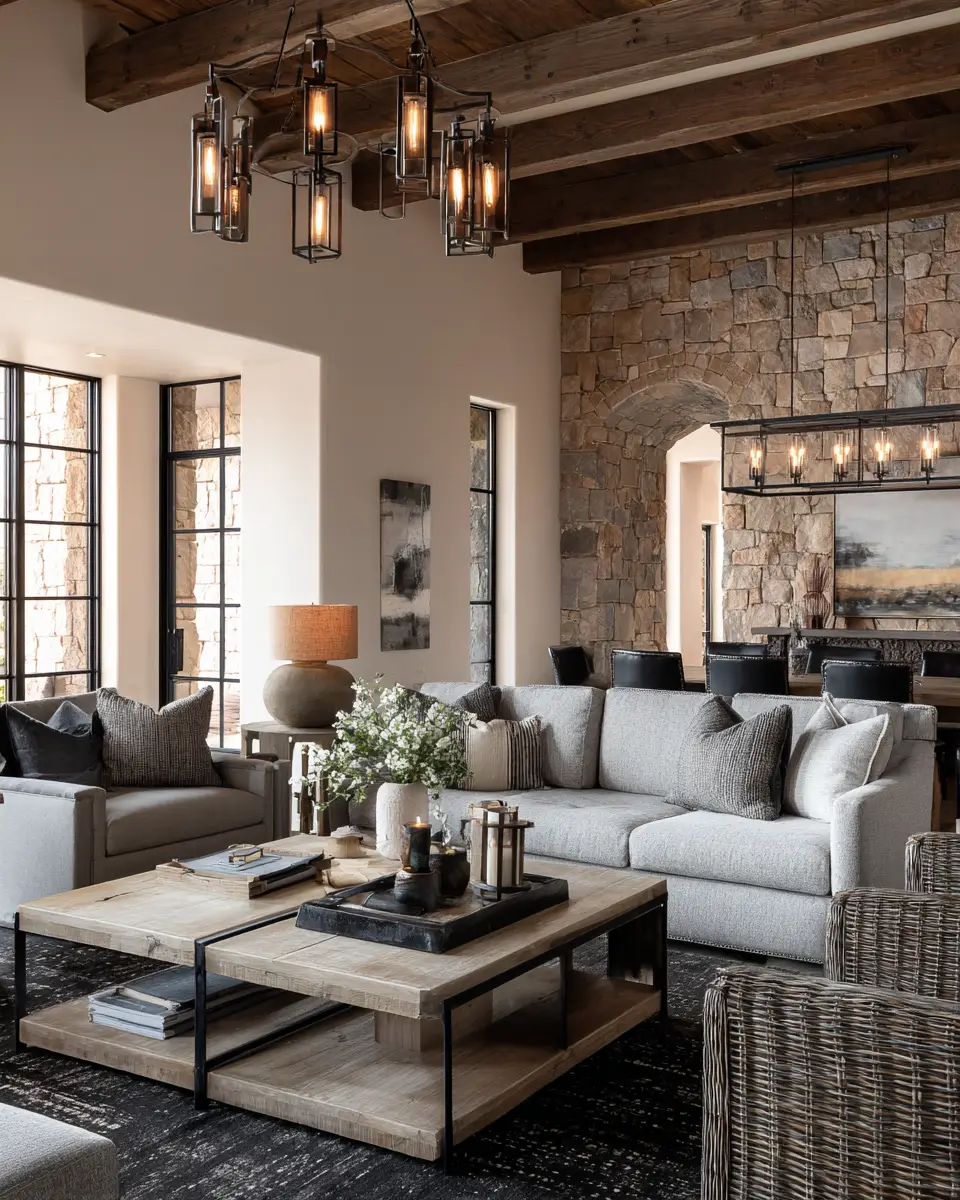 Neutral Southwestern Living Room Decor Ideas