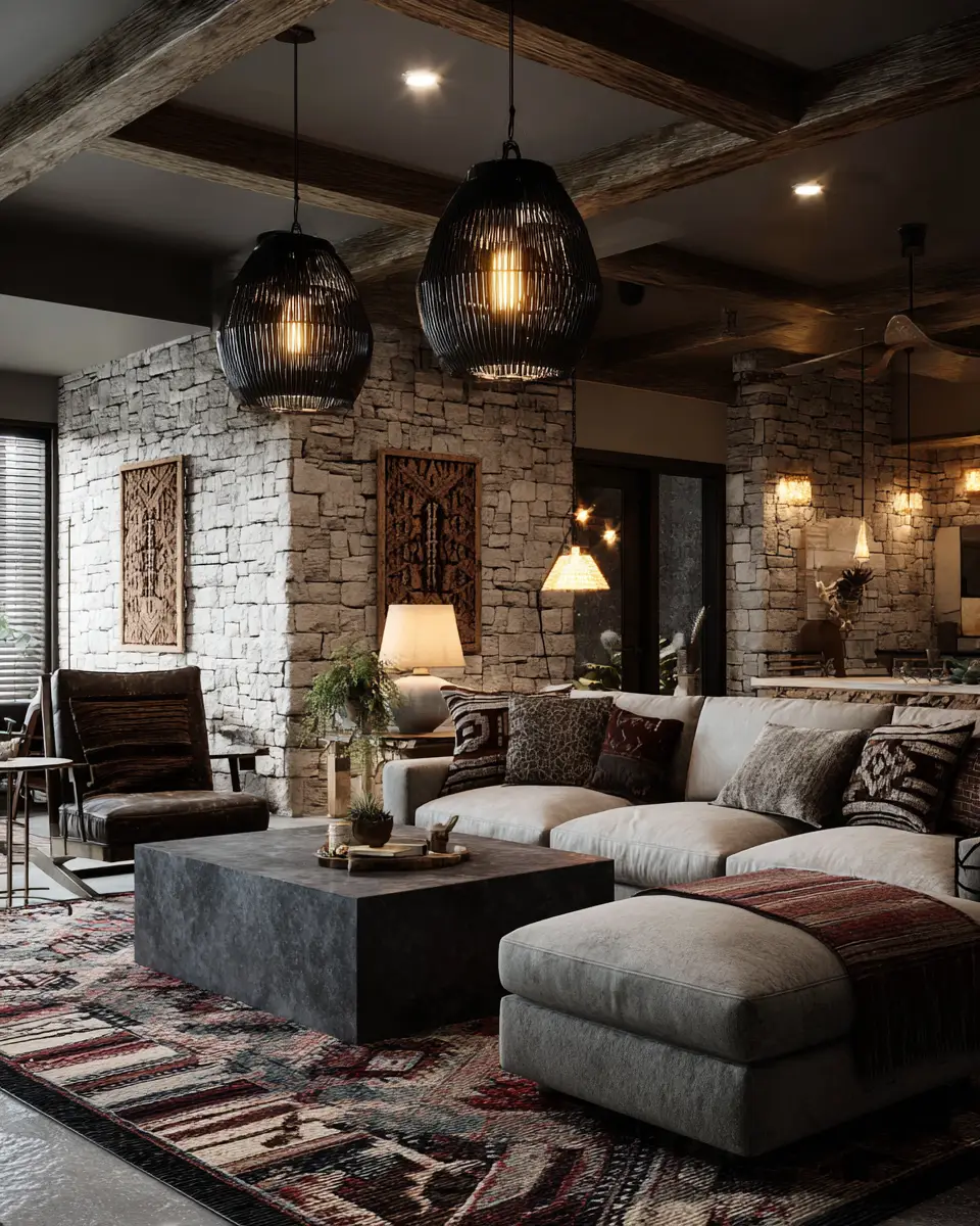 Neutral Southwestern Living Room Decor Ideas