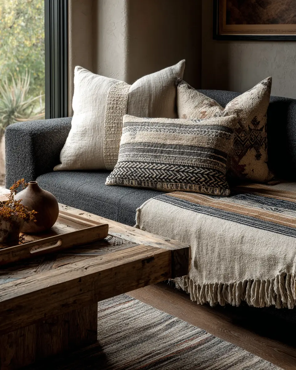 Neutral Southwestern Living Room Decor Ideas