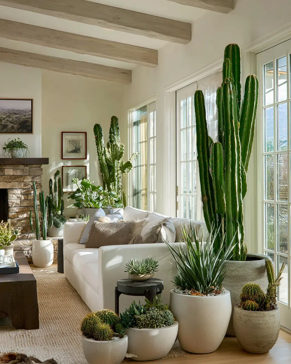 Neutral Southwestern Living Room Decor Ideas