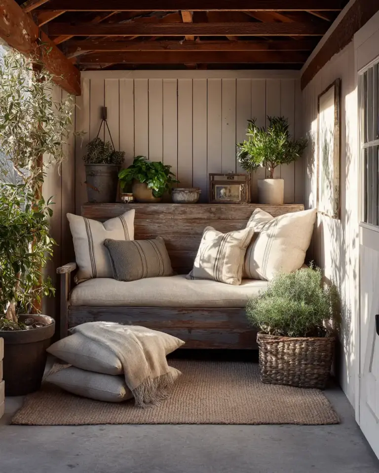 Neutral Traditional Garage Decor Ideas - Featured