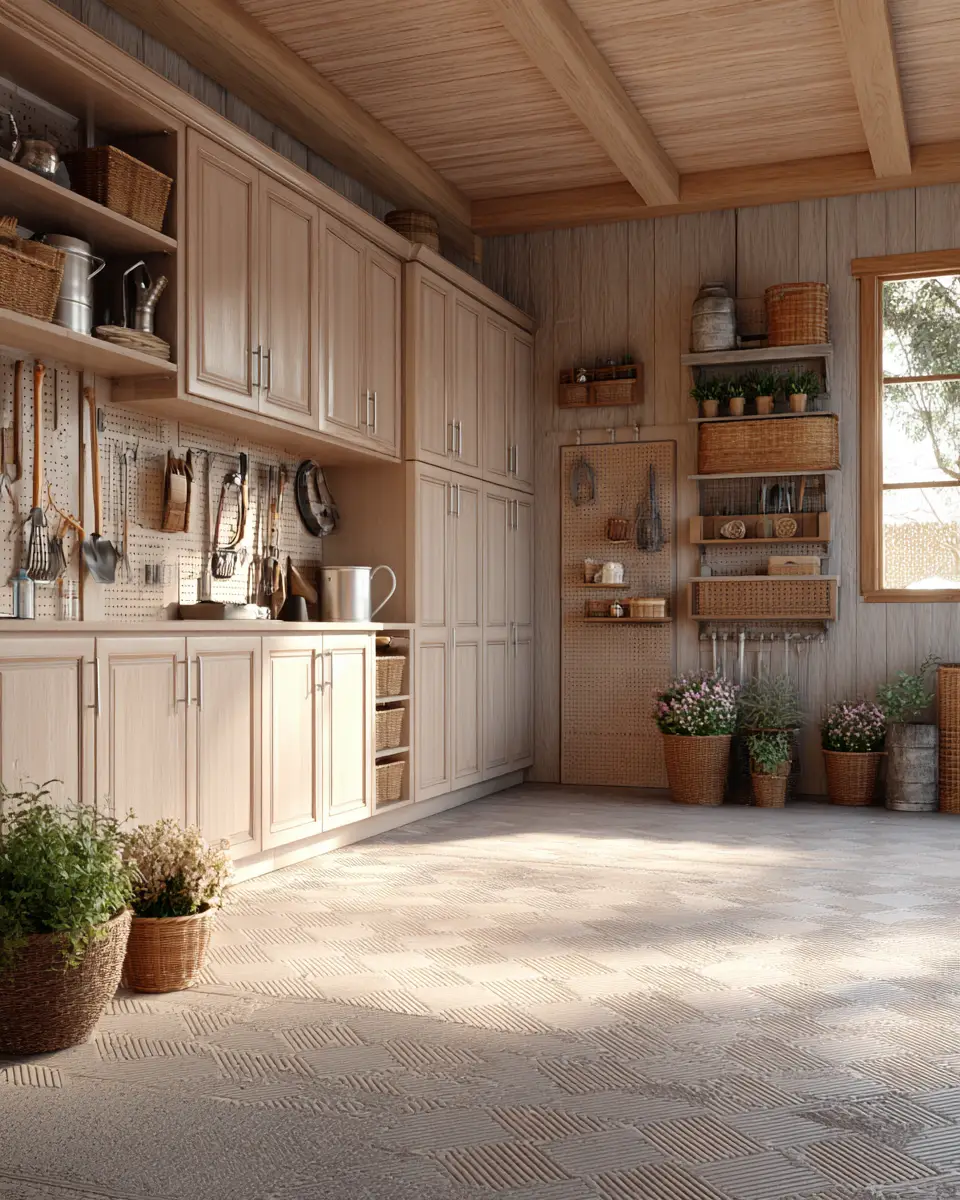 Neutral Traditional Garage Decor Ideas