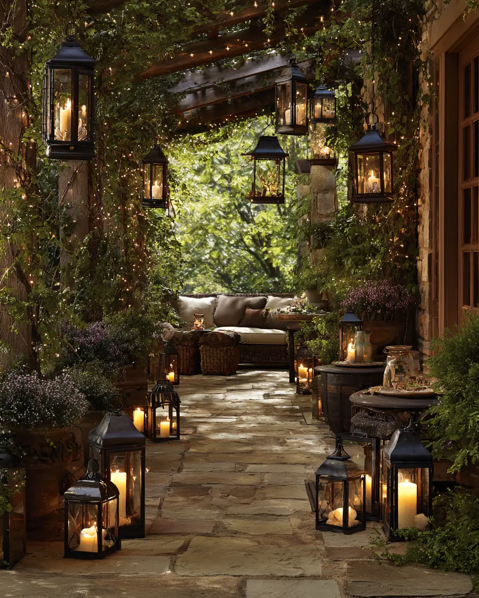 Neutral Traditional Patio Decor Ideas