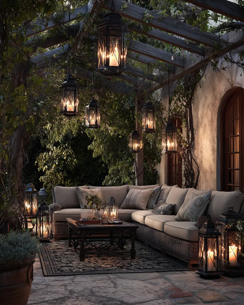 Neutral Traditional Patio Decor Ideas