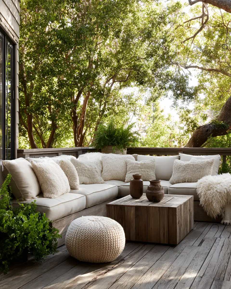 Neutral Traditional Patio Decor Ideas