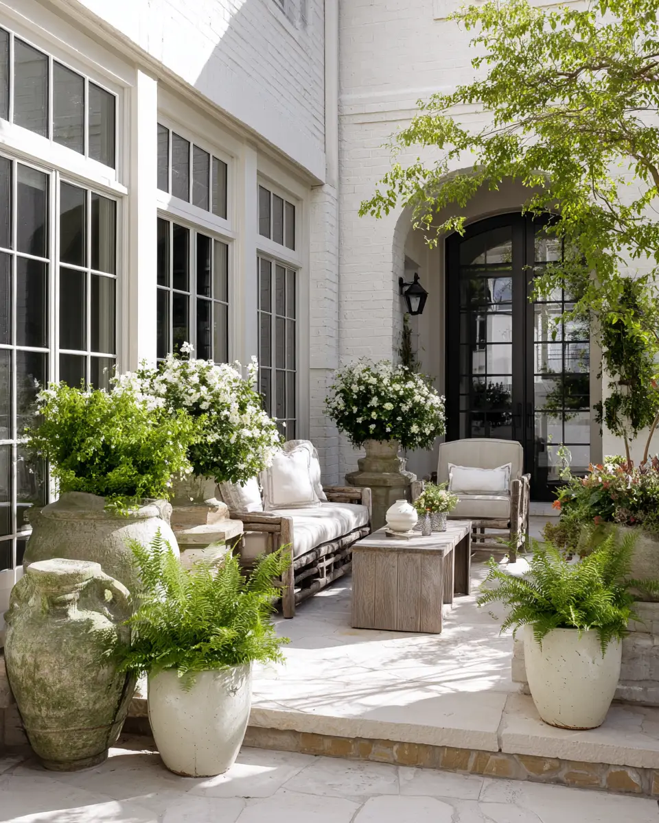 Neutral Traditional Patio Decor Ideas